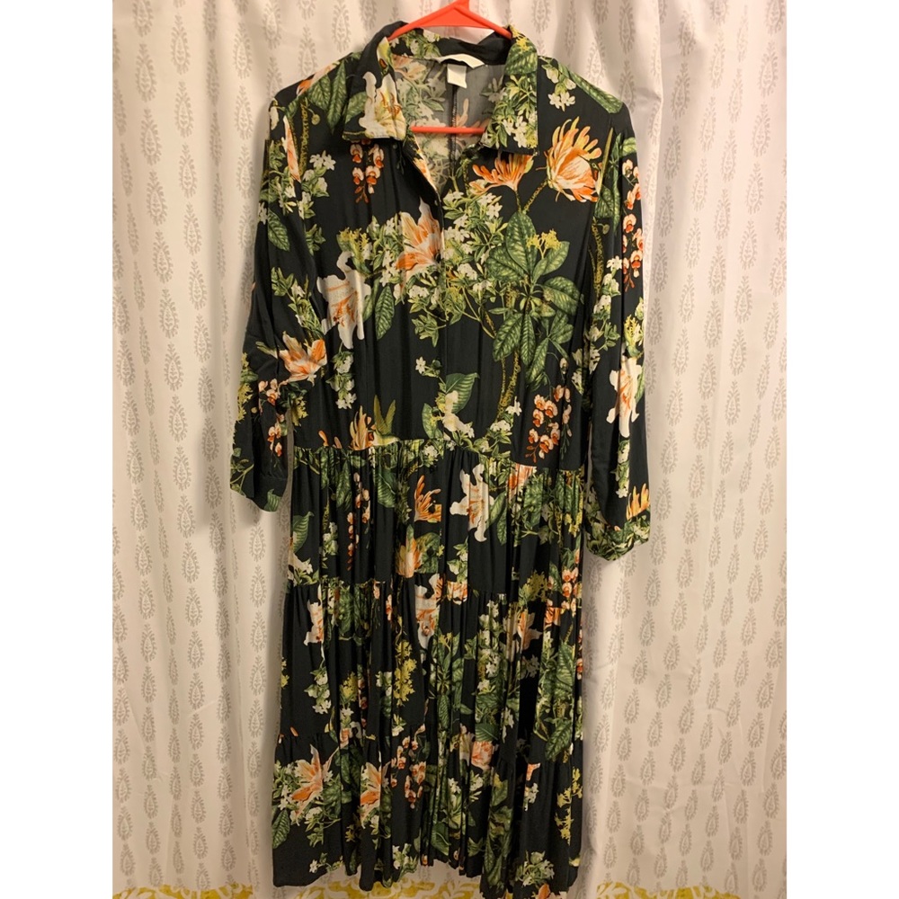 NWOT H&M Midi Floral Print Dress